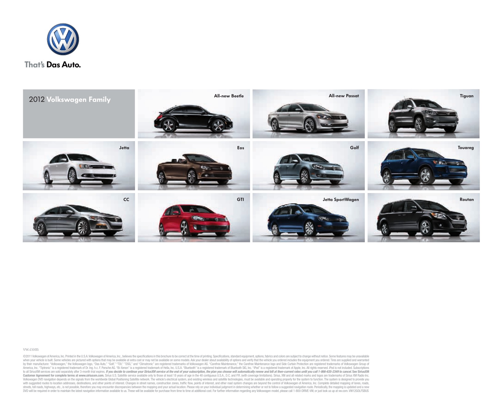 2012 VW Golf Brochure Page 6